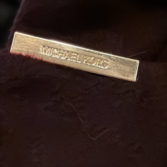 MICHAEL Michael Kors Asymmetrical belted wool merlot coat Sz M - Picture 10 of 15